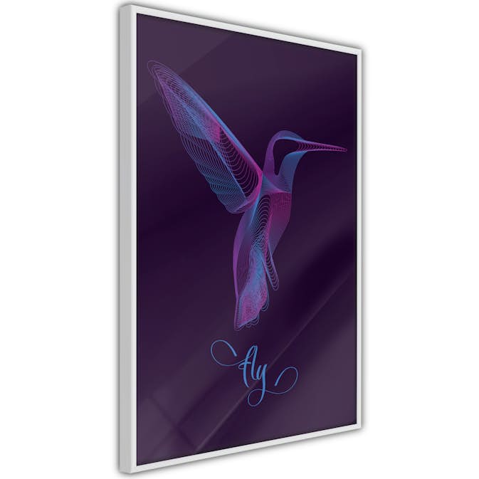 Poster Artgeist Affisch Purple Hummingbird