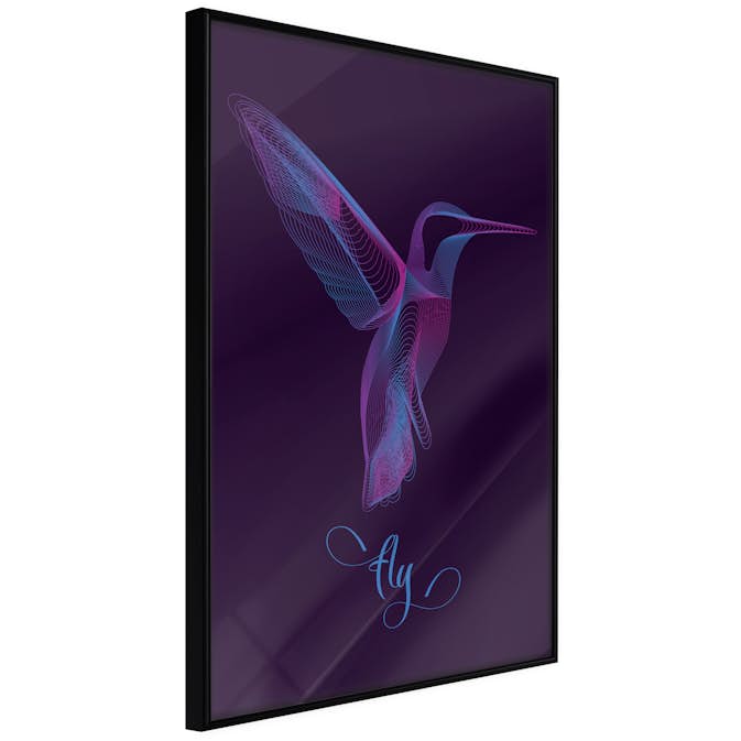 Poster Artgeist Affisch Purple Hummingbird