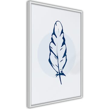 Poster Artgeist Affisch Blue Feather