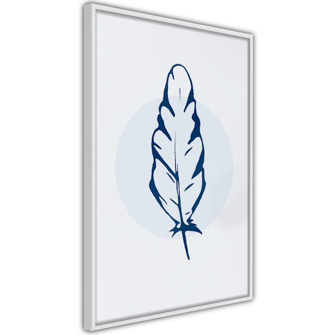 Poster Artgeist Affisch Blue Feather