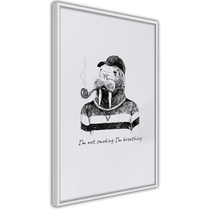 Poster Artgeist Affisch I'm Not Smoking. I'm Breathing