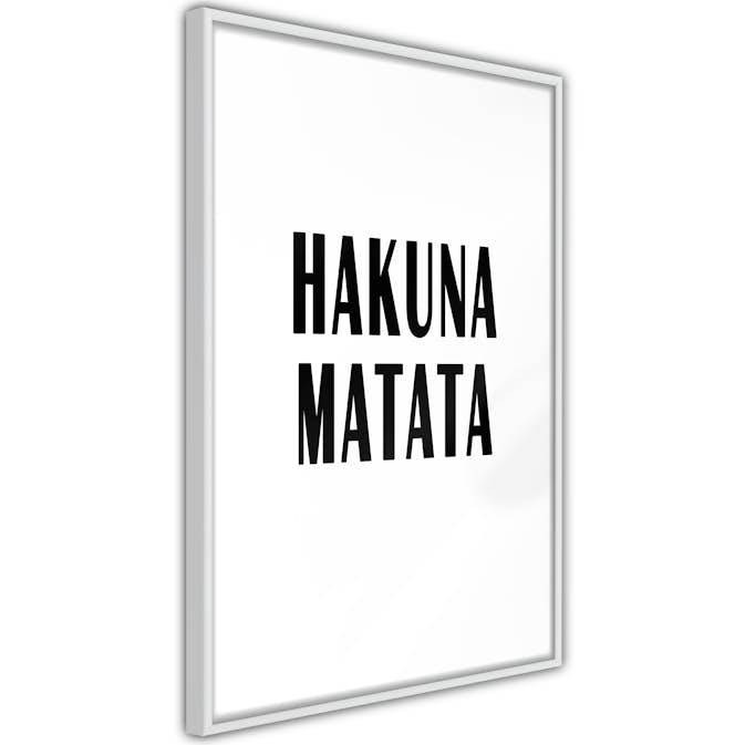 Poster Artgeist Affisch Hakuna Matata