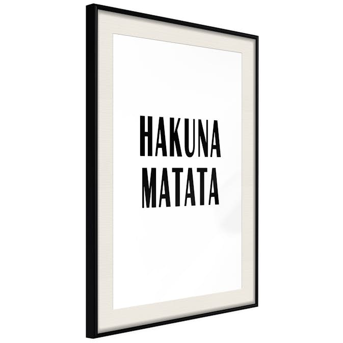 Poster Artgeist Affisch Hakuna Matata