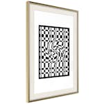 Poster Artgeist Affisch Distorted Chessboard