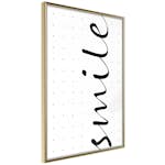 Poster Artgeist Affisch Black and White Smile