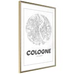 Poster Artgeist Affisch Retro Cologne