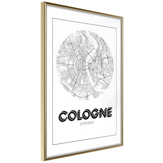 Poster Artgeist Affisch Retro Cologne