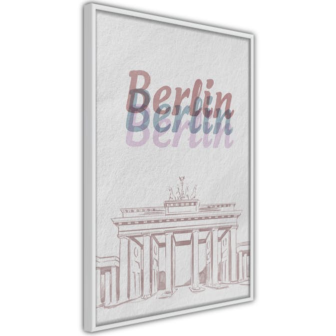 Poster Artgeist Affisch Berlin in Watercolours