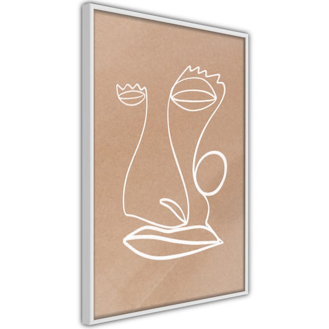 Poster Artgeist Affisch White Portrait