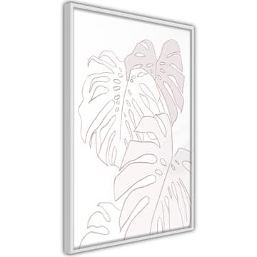 Poster Artgeist Affisch Cream Monstera