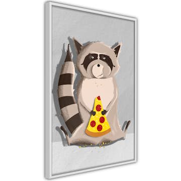 Poster Artgeist Affisch Gourmand Raccoon