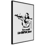 Poster Artgeist Affisch Mona Lisa with a Bazooka