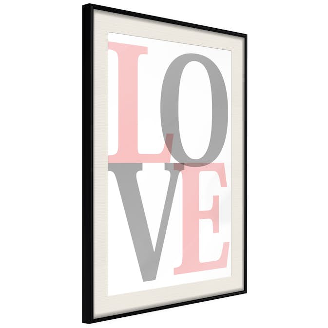 Poster Artgeist Affisch Grey Love