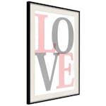 Poster Artgeist Affisch Grey Love