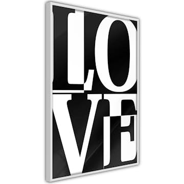Poster Artgeist Affisch Black and White Love