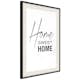 Poster Artgeist Affisch Black and White Home Sweet Home