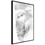 Poster Artgeist Affisch Ethnic Look Svart/Vit