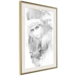 Poster Artgeist Affisch Ethnic Look Svart/Vit