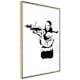 Poster Artgeist Affisch Banksy Mona Lisa with Rocket Launcher