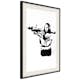 Poster Artgeist Affisch Banksy Mona Lisa with Rocket Launcher