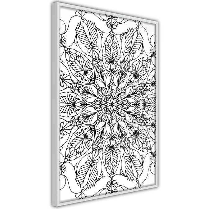 Poster Artgeist Affisch Black Mandala