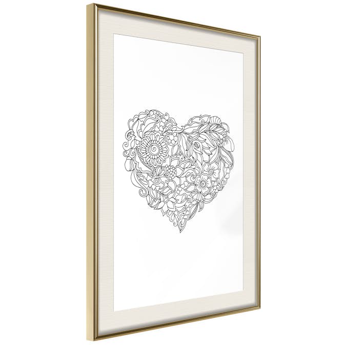 Poster Artgeist Affisch Ethnic Heart