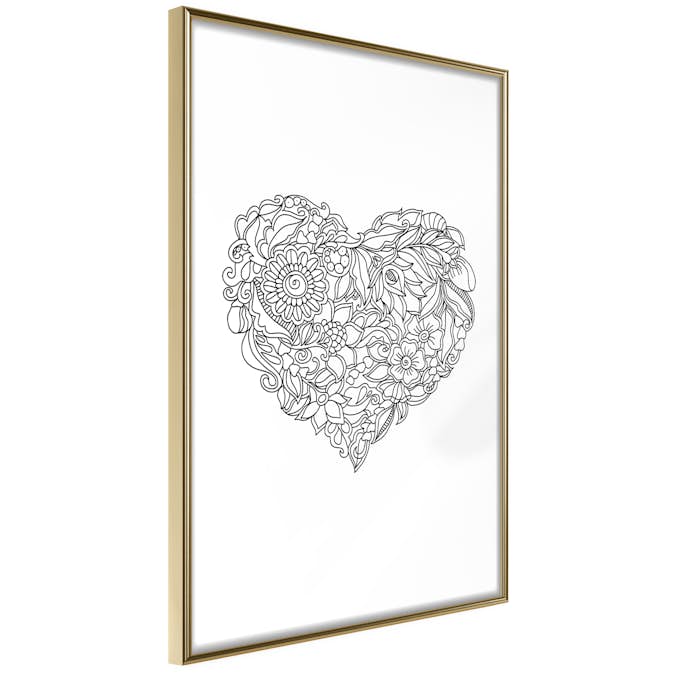 Poster Artgeist Affisch Ethnic Heart