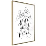 Poster Artgeist Affisch With All My Heart