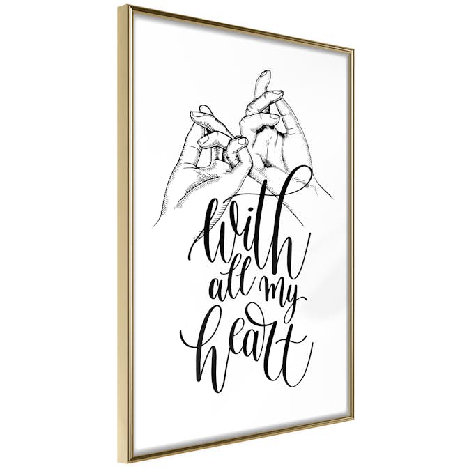 Poster Artgeist Affisch With All My Heart