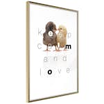 Poster Artgeist Affisch Keep Calm and Love