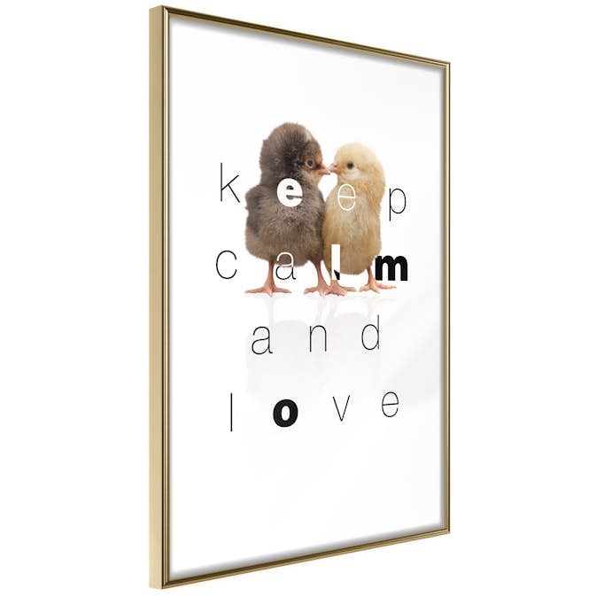 Poster Artgeist Affisch Keep Calm and Love