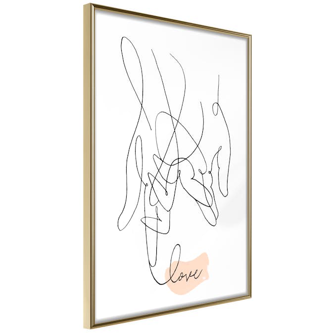 Poster Artgeist Affisch Tangled Love