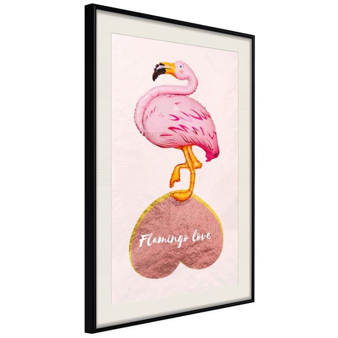 Poster Artgeist Affisch Flamingo in Love