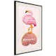 Poster Artgeist Affisch Flamingo in Love