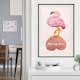 Poster Artgeist Affisch Flamingo in Love
