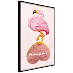 Poster Artgeist Affisch Flamingo in Love