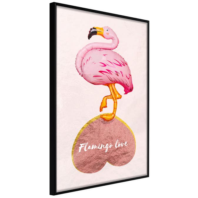 Poster Artgeist Affisch Flamingo in Love