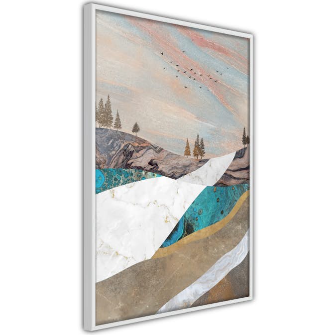 Poster Artgeist Affisch Mountains and Valleys