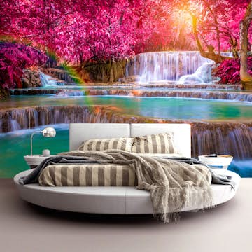 Fototapet Arkiio Självhäftande Pink Cascades