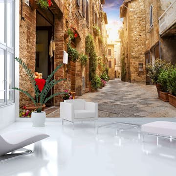 Fototapet Arkiio Colourful Street In Tuscany