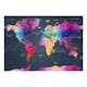 Fototapet Arkiio World Map Colourful Crystals