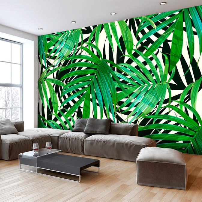 Fototapet Arkiio Självhäftande Tropical Leaves