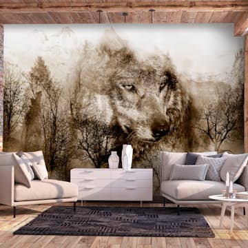 Fototapet Arkiio Mountain Predator Brown