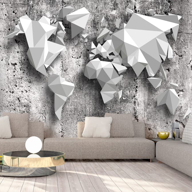 Fototapet Arkiio World Map: Origami