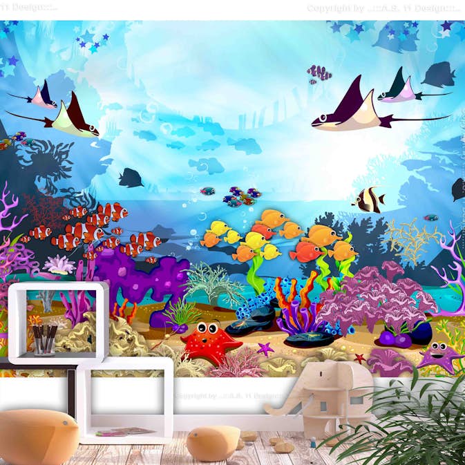 Fototapet Arkiio Självhäftande Underwater Fun