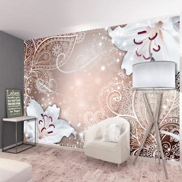 Fototapet Arkiio Självhäftande Oriental Wings Brown