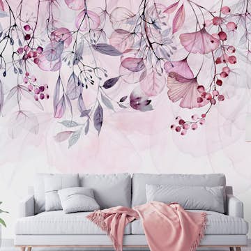 Fototapet Arkiio Foggy Nature - Pink