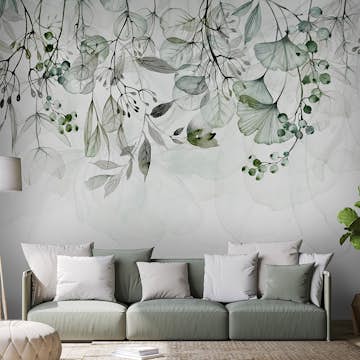 Fototapet Arkiio Foggy Nature - Green