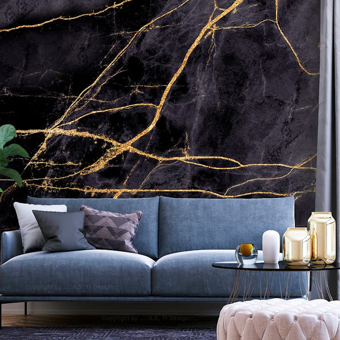 Fototapet Arkiio Golden Paths Självhäftande