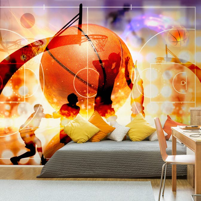 Fototapet Arkiio Självhäftande Basketball